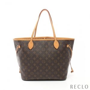 Louis Vuitton Neverfull MM Shoulder Bag Brown